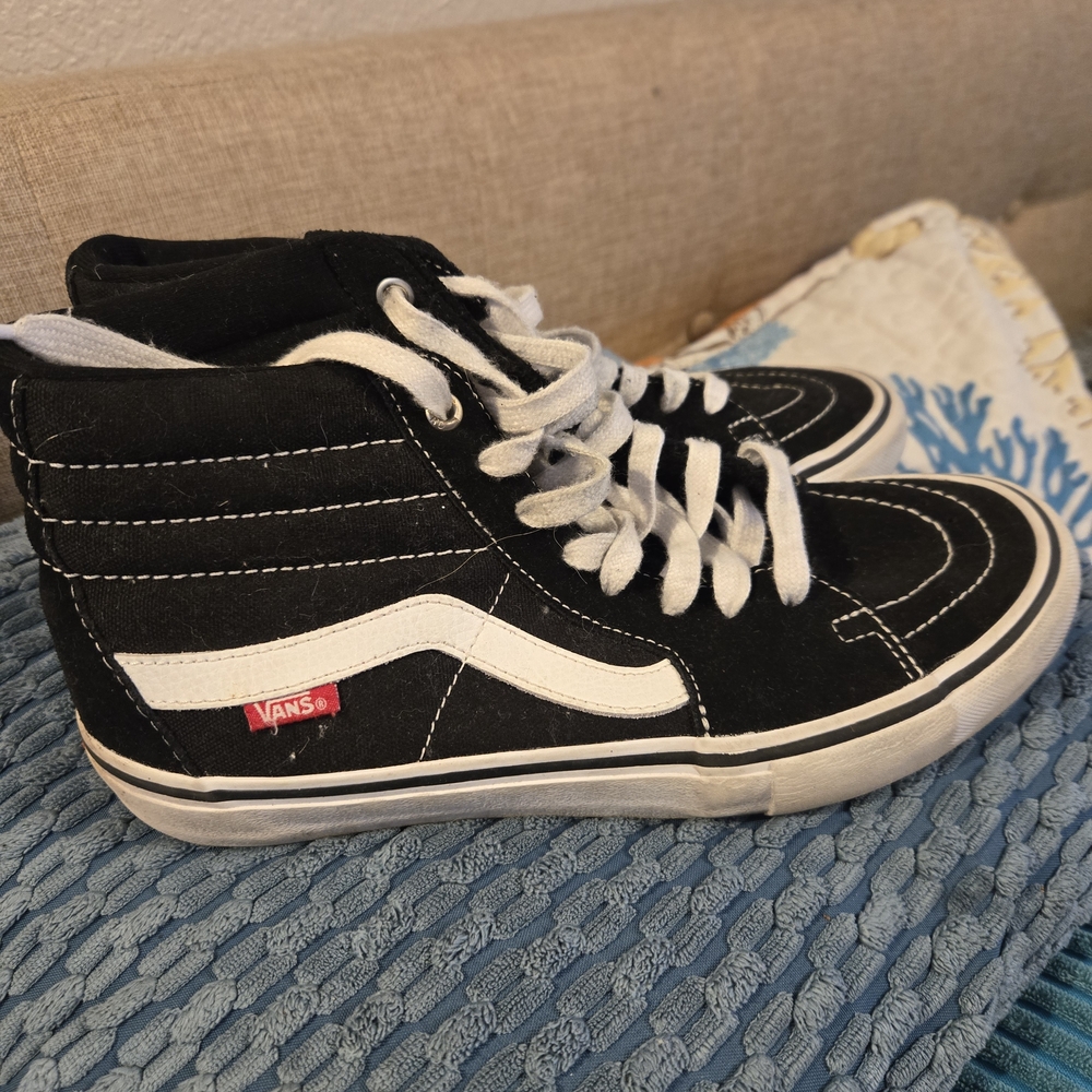 Vans Pro Black and White Skate Shoes